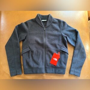 The North Face Black Bomber Style Fleece Jacket NWT